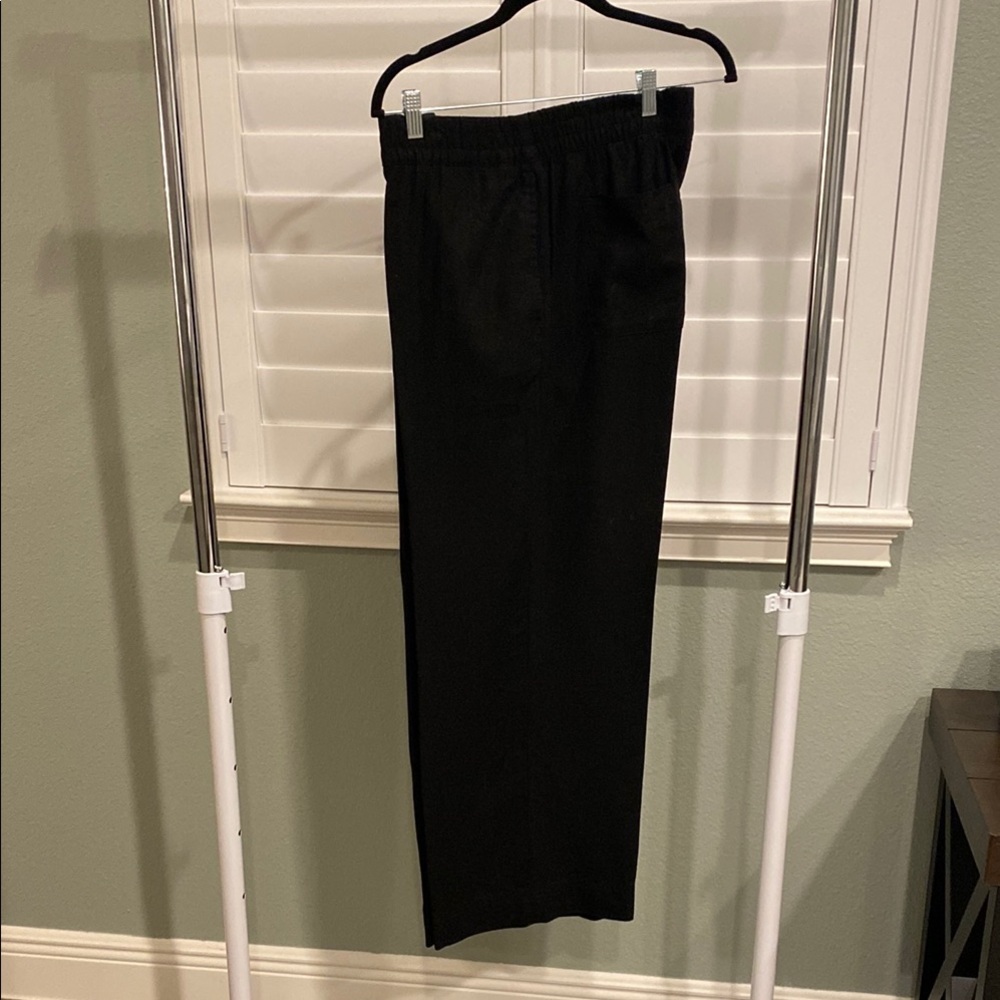 Old Navy pull on Women's High-Waisted Linen-Blend Wide-Leg Pants